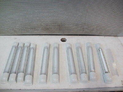 10 HELLA 12 VOLT FLUORESCENT LIGHT FIXTURES,Trailer,Cargo,RV,Camper 