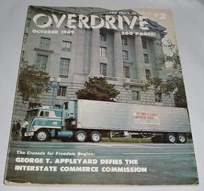 10/1969 Overdrive Magazine Tractor Trailor Trucking