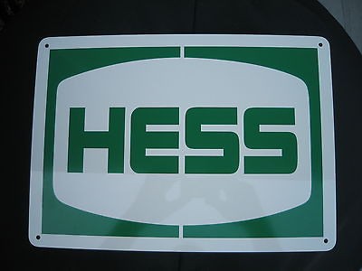 HESS GASOLINE GAS STATION PUMP SIGN GARAGE Mechanic Advertising Free 