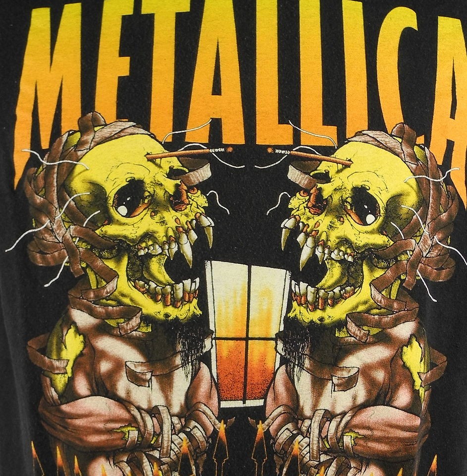   Skeletons In Straitjacket T shirt Large Black Pushead James Hetfield