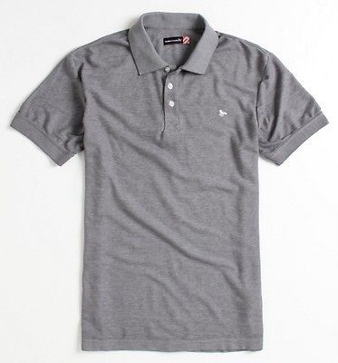 Modern Amusement Burnout Mens Heather Gray Polo Shirt NWT New