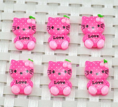 10Pcs loveliness cats resin Flatback appliques/craf​t DIY H500