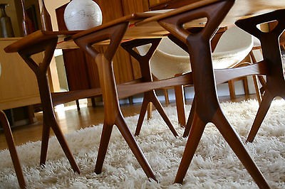 VTG Mid Century DANISH Modern TEAK Nesting TABLES Johannes Andersen 