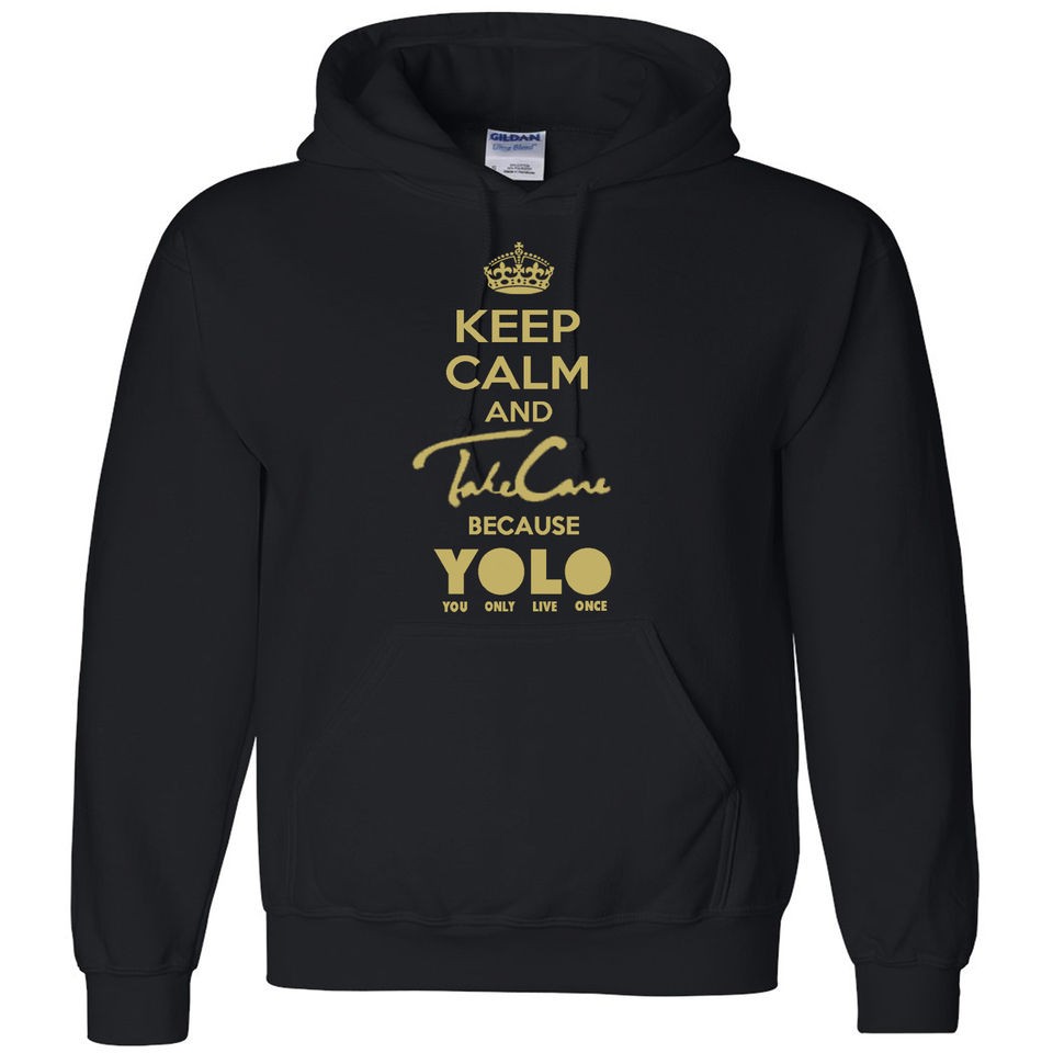   and Take Care because YOLO OVOXO Hooded Sweatshirt OVO Hoodie Gold