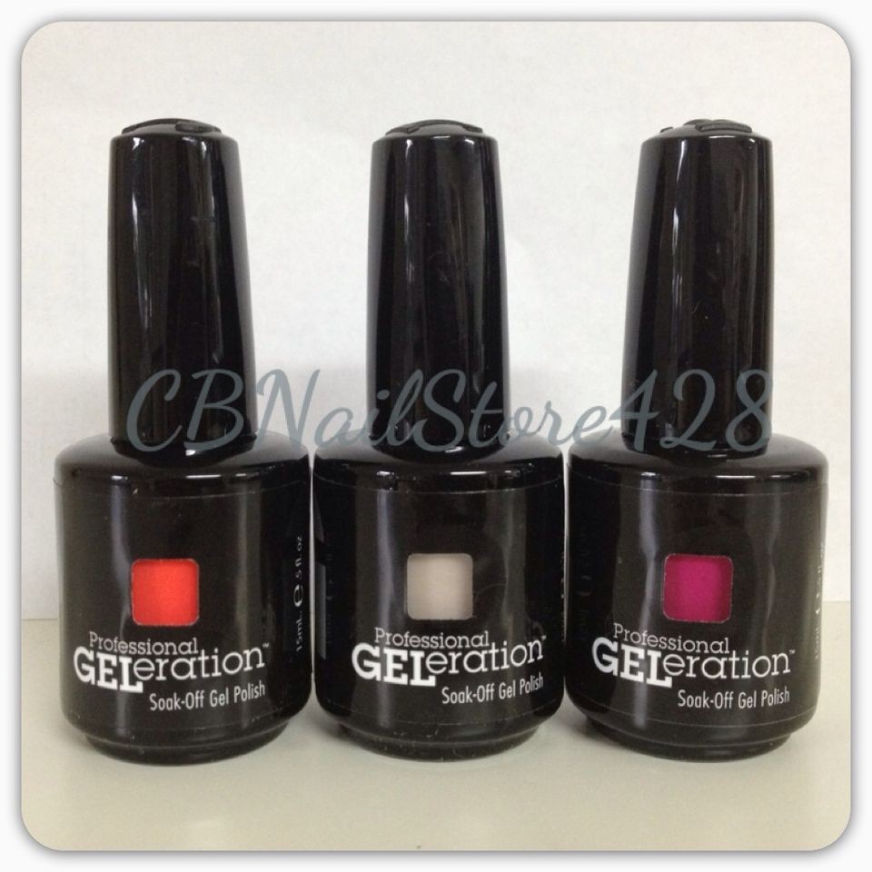 Jessica GELeration   Set of 3 Colors .5fl oz ★Ship in 24hr★