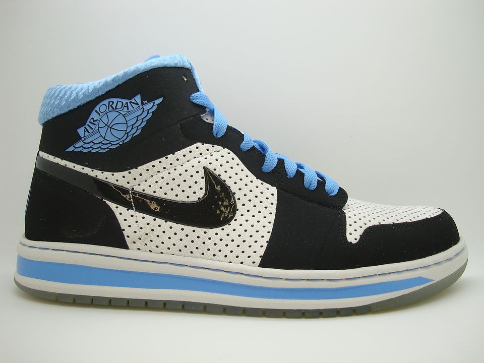 392813 103] Mens Air Jordan Alpha 1 White Black University Blue Retro 