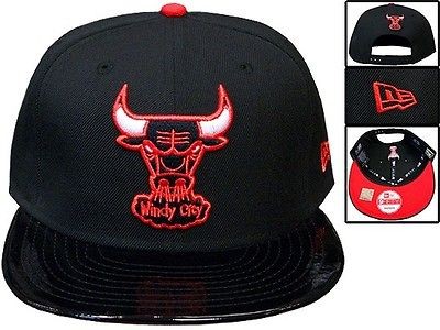 Bulls snapback hat New Era matches Jordan retro 11 bred w/ PATENT 