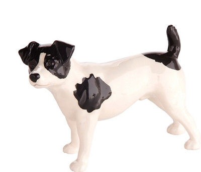 JOHN BESWICK FIGURINE JACK RUSSELL STANDING BLACK & WHITE JBD51BLK/W 