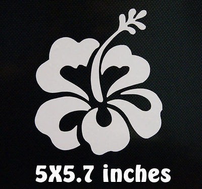 Hibiscus Flower CAR WINDOW DECAL STICKER