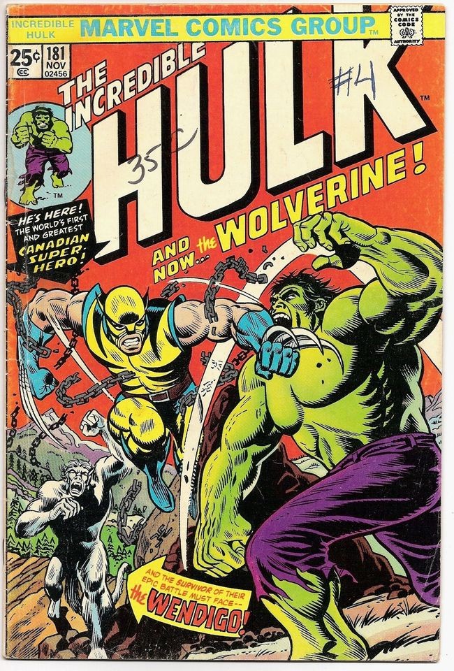 INCREDIBLE HULK #181,TOP BRONZE KEY,