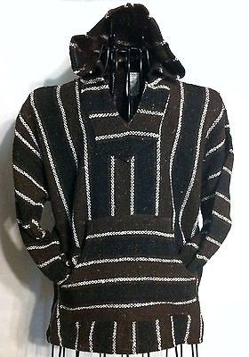 XXL Hoodie Baja Hippie Surfer Mexican Poncho Sweater