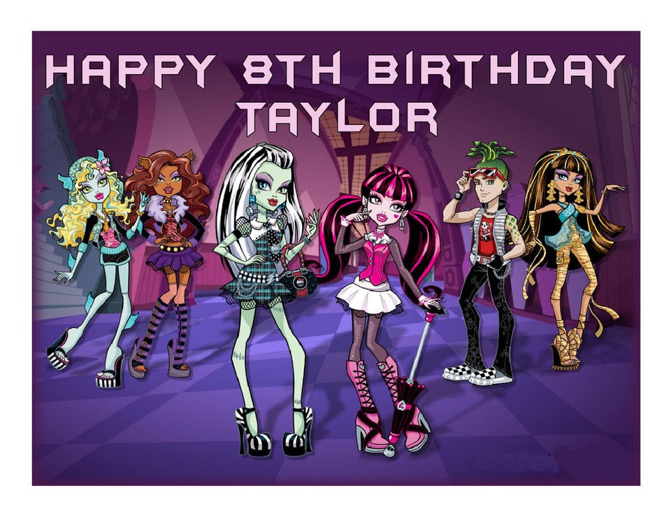 monster high cake images in Holidays, Cards & Party Supply