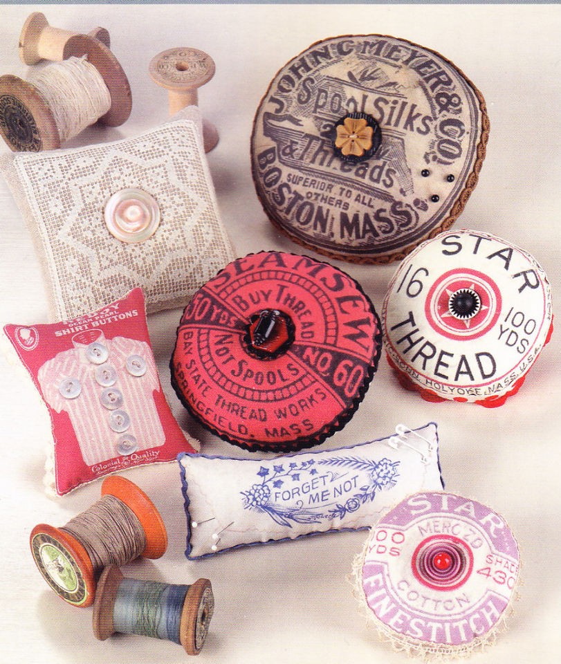 Vintage Pincushions   quick and easy pattern   able designs