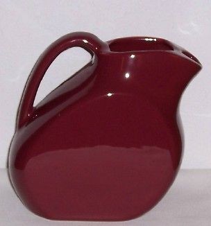 Coors CHEFSWARE ART DECO BURGANDY ICE LIP PITCHER