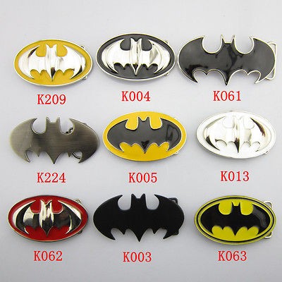   Superhero Batman Mens Metal Belt Buckle Leather Waist Belt Gift