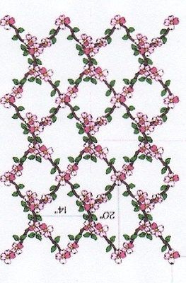 Applique Dogwood Trellis kit quilt pattern