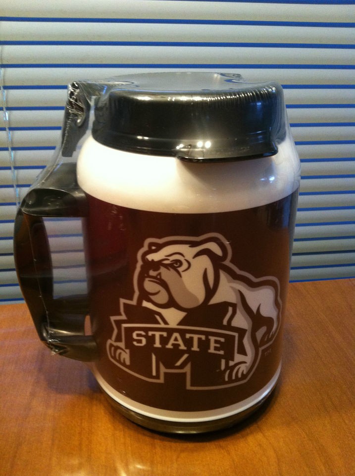 MISSISSIPPI STATE 64 OZ SODA/COFFEE MUG KEEPS DRINKS COLD/HOT FOR 8 