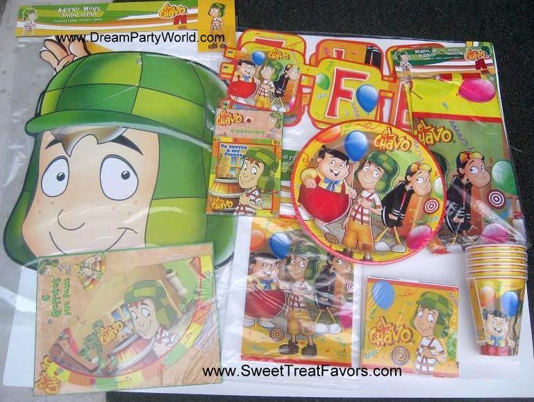 el chavo party supplies sets for 24 plates cups new