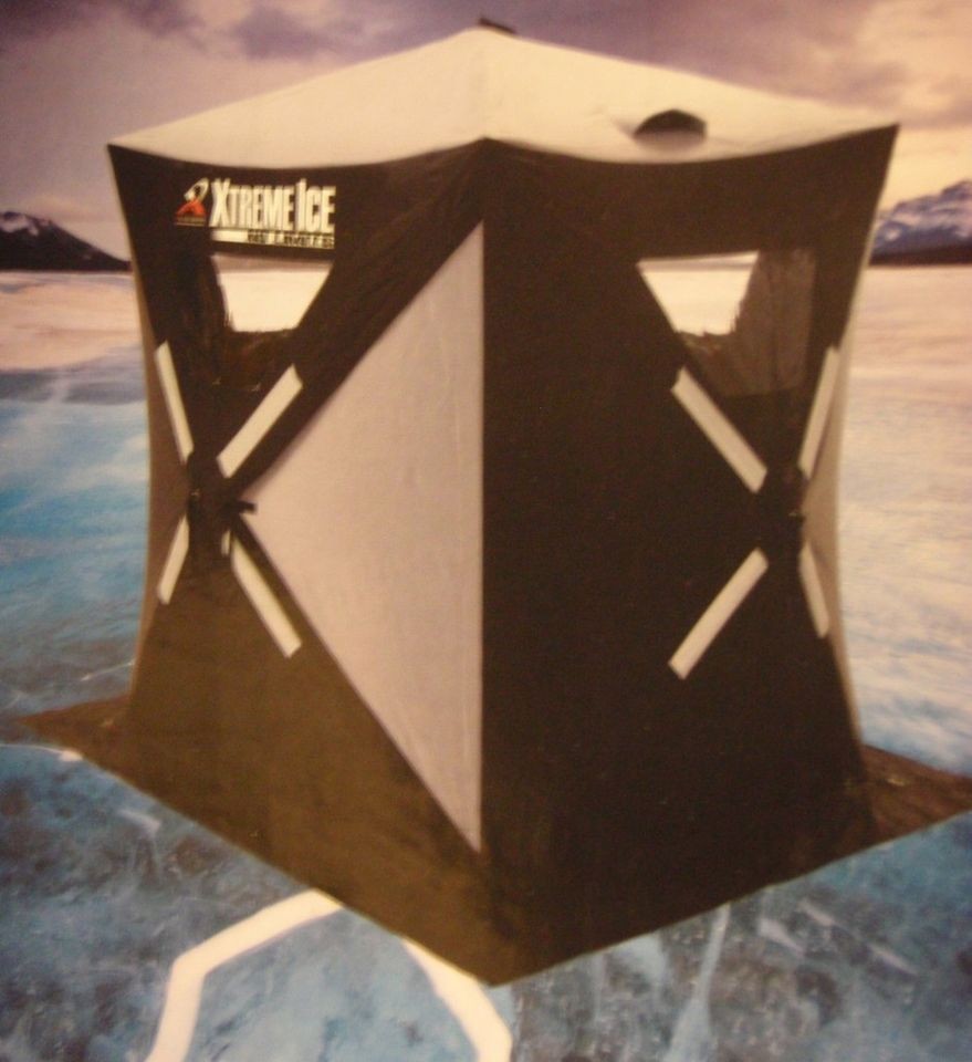 MAN POP UP SHANTY XTREME ICE SHELTER HUT SHACK