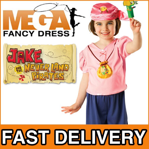 Izzy Pirate Girls Jake and the Neverland Pirates Kids Fancy Dress 