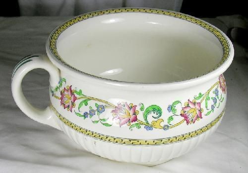 Wedgwood Chamber Pot Gazunder Floral Etruria B3006 Made in England