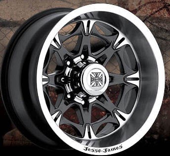 JESSE JAMES LAWLESS 20X10 8X6.5 +1 BLACK 1 WHEEL DEAL