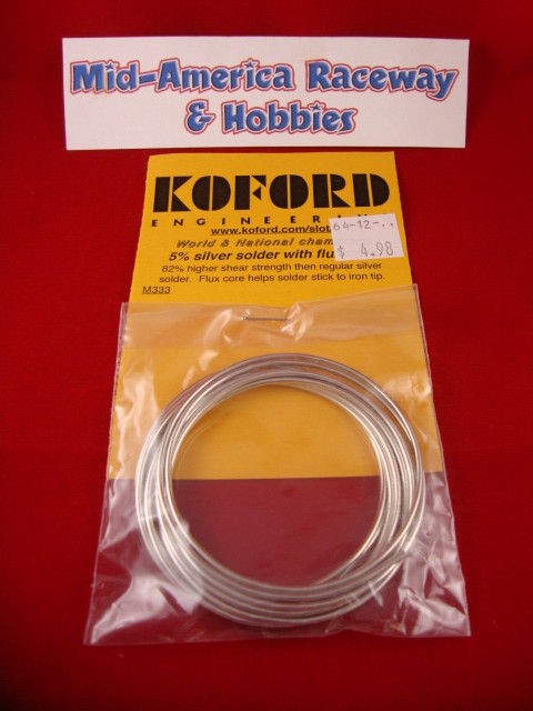 Koford Silver Solder 5% with Flux Slot Car 1/24