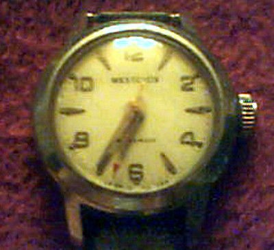 VINTAGE WESTCLOX LaSALLE WRISTWATCH   Waterproof   Silver Tone   Wind 