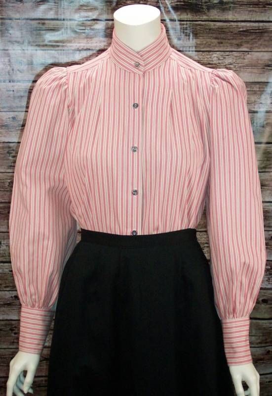 FRONTIER CLASSICS FUSCHIA STRIPE PRAIRE Blouse NEW