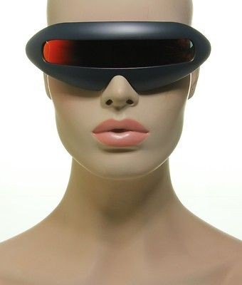 New Matte Gray Grey Frame Revo Mirror Lens Fun Costume Party Cyclops 