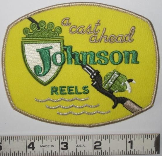 JOHNSON REELS FISH FISHING ROD A CAST AHEAD BOAT PATCH