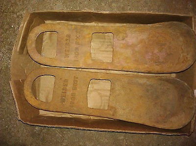 VINTAGE WEIDER IRON BOOT, WEIGHT LIFTING SHOES, LEG BUILDING BOOTS
