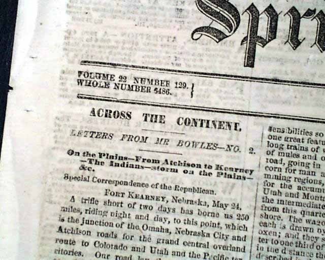 1865 Newspaper JEFFERSON DAVIS Dresses Woman Clothes   Trial of the 