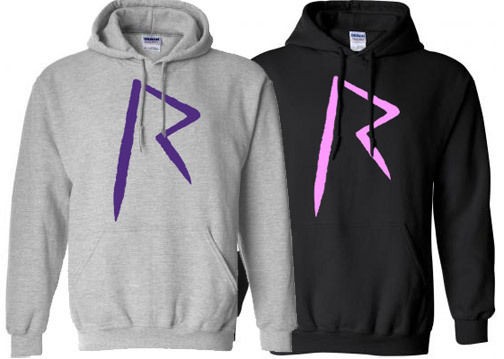 RIHANNA music rated R Hoodie black/grey S XXL