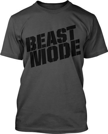 MUSCLEPHARM UFC MP  BEAST MODE  CHARCOAL SHIRT SIZES S, M, L, XL 