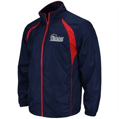   New England Patriots Trainer Full Zip NFL Lightweight Jacket UK S