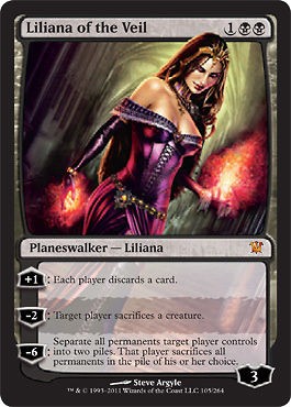 liliana of the veil magic innistrad mythic mtg m nm foil location 