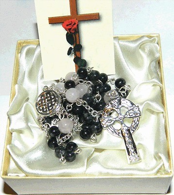 Celtic Rosary Beads Irish Kilkenny Marble Made Made in Ireland Sue 