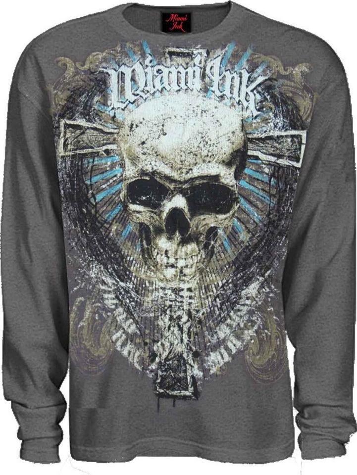 nwt kat von d miami ink tattoo thermal long sleeve s xl