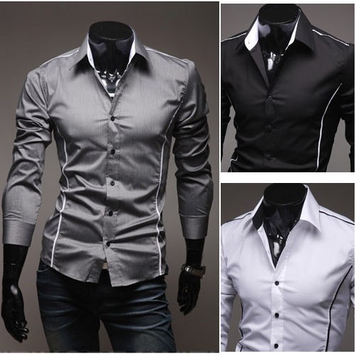 New 2012 Collection Mens Stylish Luxury Formal Casual Slim Fit Dress 