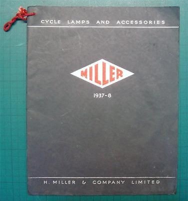 MILLER CYCLE LAMPS & ACCESSORIES 1937 1938 DYNAMO, BATTERY, ACETYLENE 