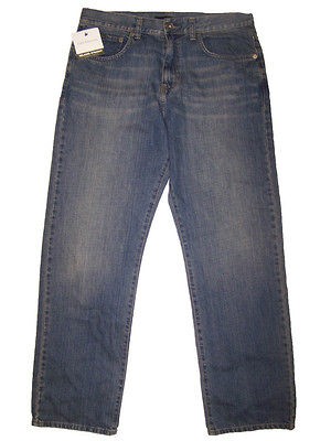 Calvin Klein Mens Relaxed Straight Leg Jeans Medium Wash NWT