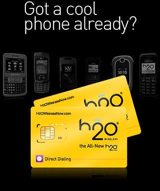 H20 SIM STARTER AT&T UNLIMITED TALK,TEXT,MMS,​WEB   UNLIMITED DATA