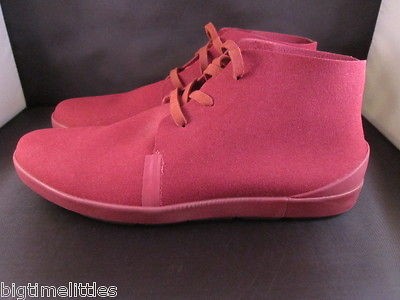   RALSTON MID LT SF QS BURGUNDY CASUAL MENS SHOES 9.5 woven flow chukka