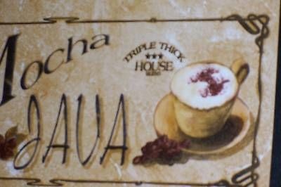   decor plaques 3 pc set JAVA MOCHA LATTE CLASSICO coffee lover signs