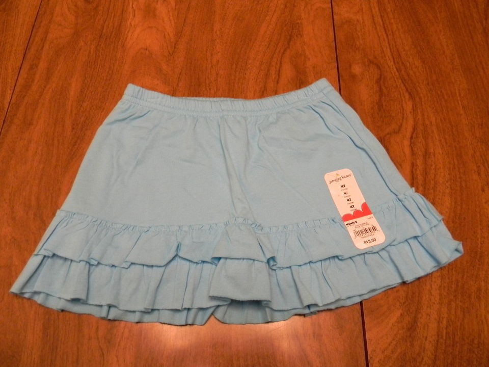 girls 3t 4t jumping beans aqua blue scooter skirt nwt