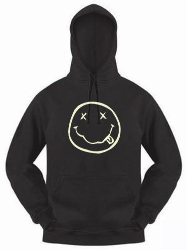 nirvana kurt cobain glow in the dark hoodie top more