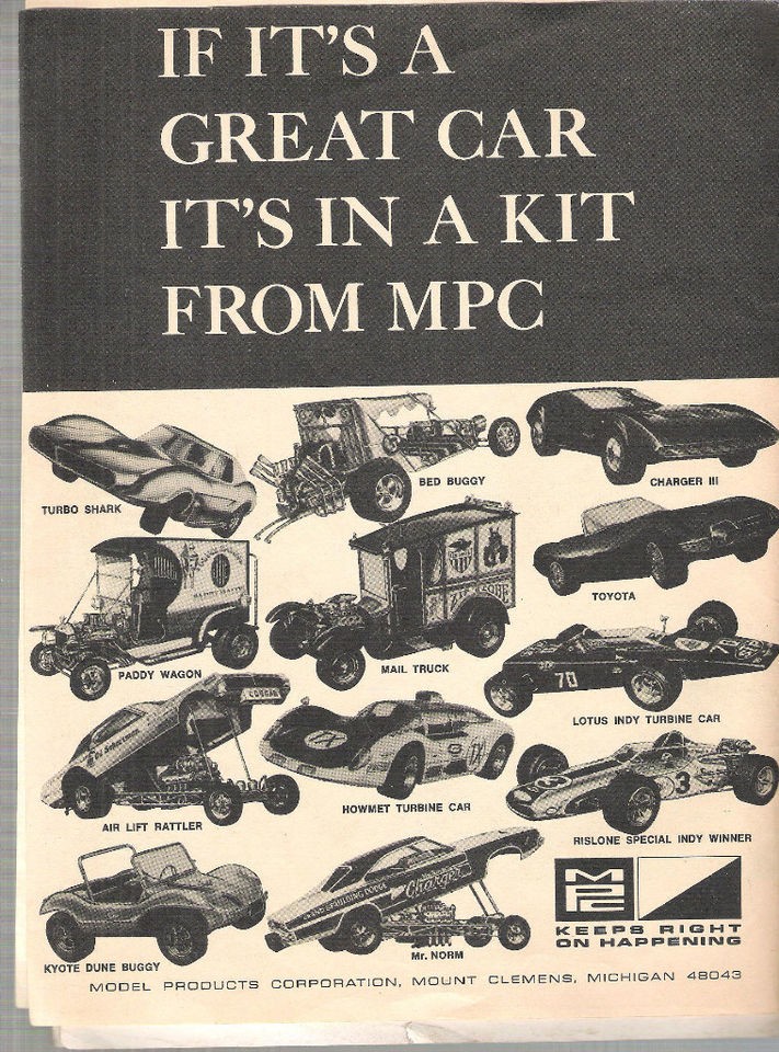 1969 mpc model magazine ad rat rod ho rod kustom