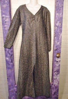  Black & Silver Dress Gown ~ FREDERICKS OF HOLLYWOOD ~ Size 13/14