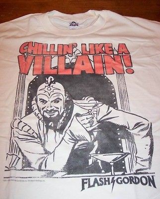 VINTAGE FLASH GORDON MING THE MERCILESS VILLAIN T Shirt LARGE NEW